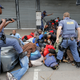 Photos: An anti-immigration march in South Africa sparks violence